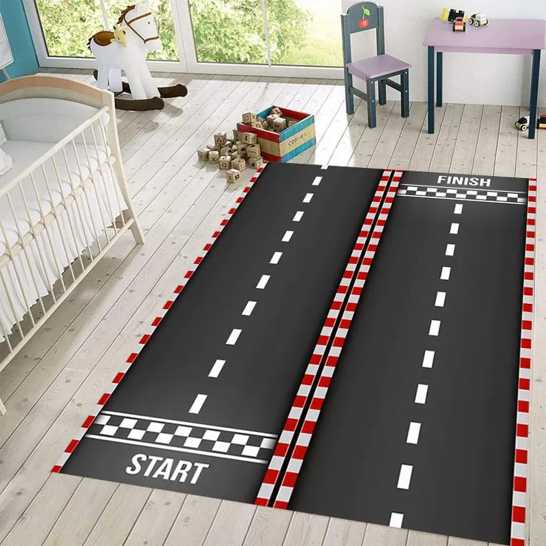 Commercial Printing Services - Karpet Lintasan Balap Transportasi Perkotaan Tempat