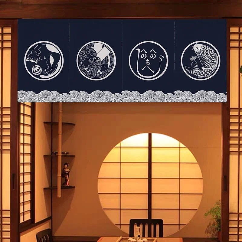 Commercial Printing Services - Tirai gantung dekoratif Jepang, tirai pendek