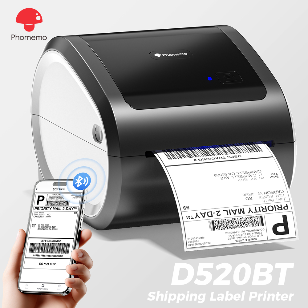 Commercial Shirt Printing Machine - Phomemo D520BT Printer Label Termal Bluetooth