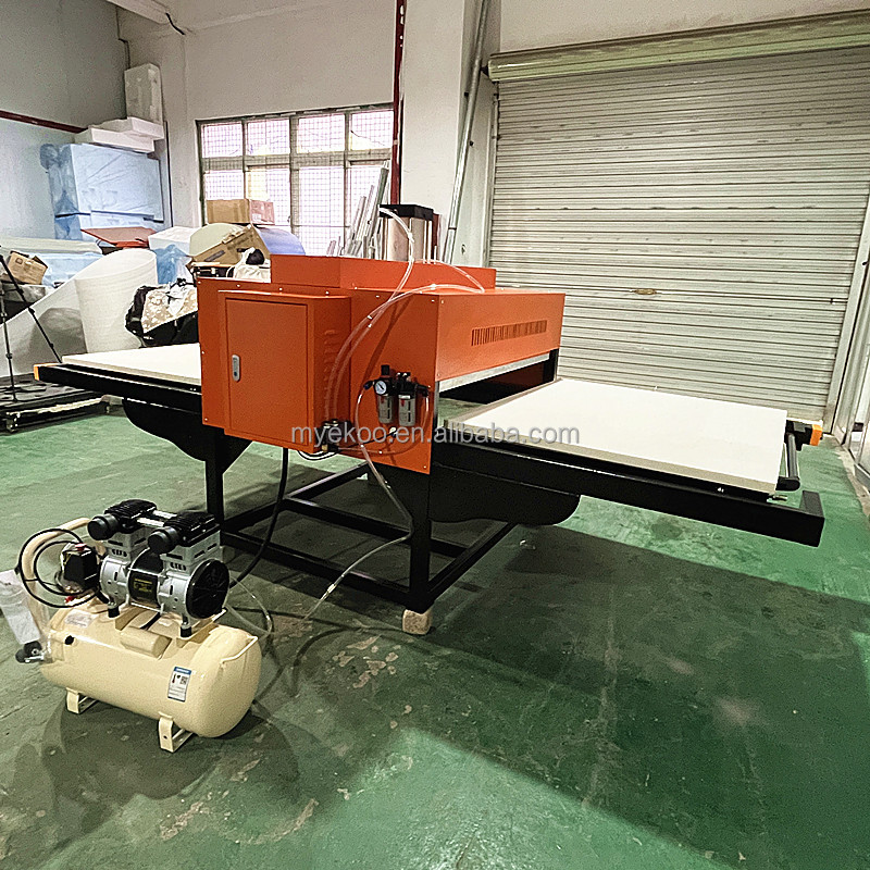 Mesin Press Panas Pneumatik Ko - Commercial Shirt Printing Machine ulasan dan harga