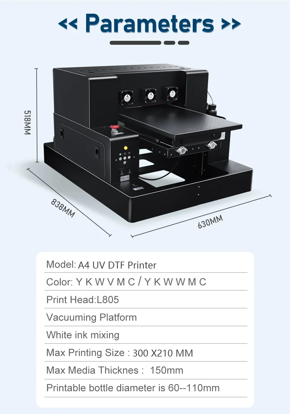 Printer UV LED Irtop A4, Print - Uv Flatbed Printer ulasan dan harga